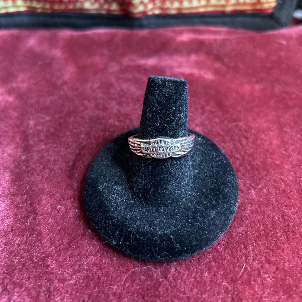 🍓VTG DEADSTOCK HARLEY DAVIDSON SILVER RING